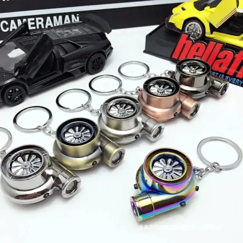 1 Stück Mini Turbo Schlüsselanhänger Schlüsselanhänger Turbo Car Guy personalisierter Kfz-Schlüsselanhänger Vatertagsgeschenk Schmuck Geschenke Image