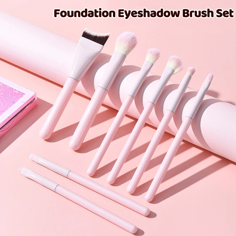 1/8Pcs Make-Up Pinsel Set Lidschatten Foundation Kosmetik Pinsel Lidschatten Erröten Schönheit Weiches Haar Make-Up-Tools Mit/ohne Tasche