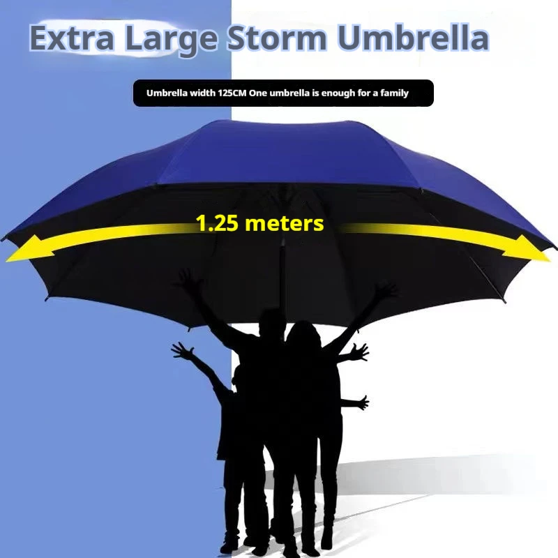 Super große klappbare Regenschirm Männer Frauen wind dichte Regenschirme falten Business Sonne Regen Regenschirm Reise ganze Familie Regenschirme Image
