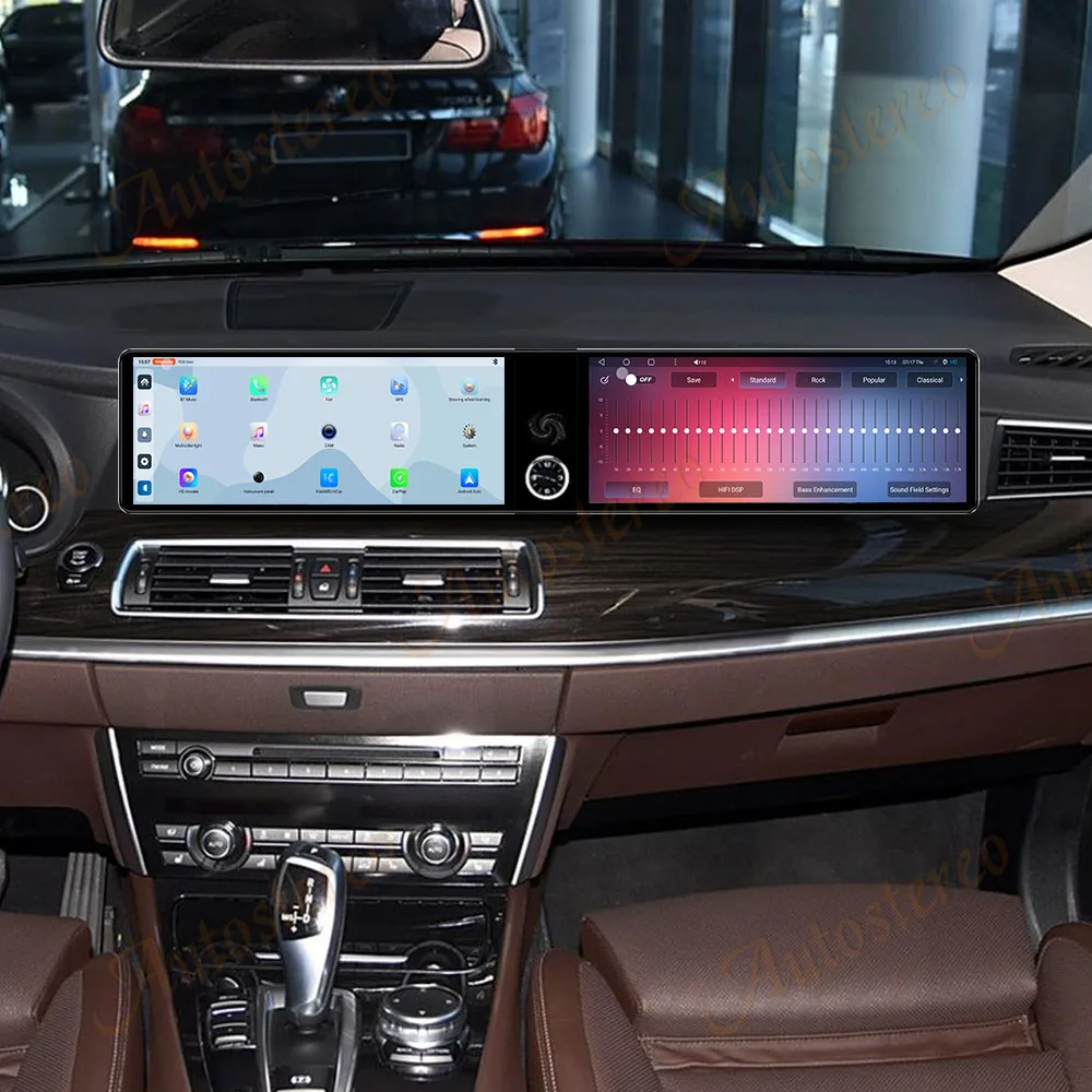 Dual 12,3 "Android Auto Auto Stereo Für BMW 5er GT CIC/NBT 2009-2017 Auto Radio GPS Navigation CarPlay Unterhaltung Image