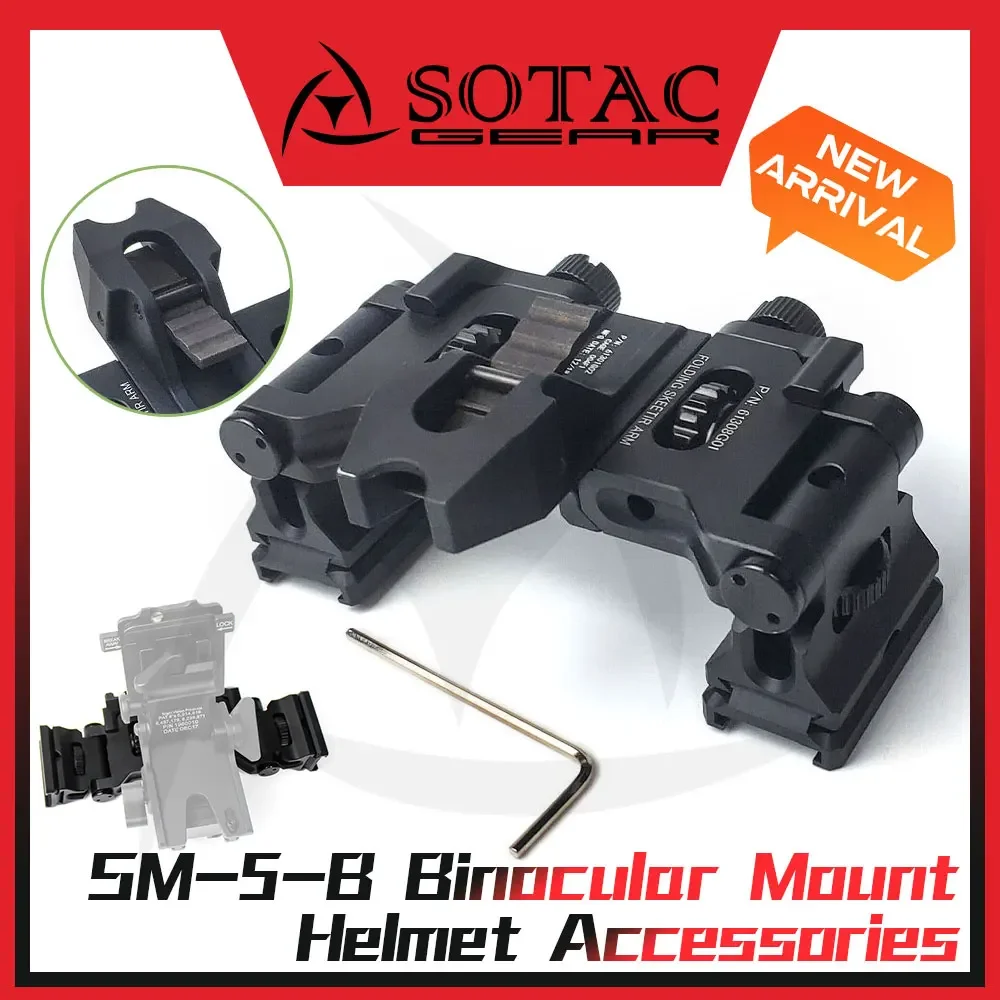 SOTAC GEAR Fernglasbrücke Modularhelm NVG Nachtsichtbrillenhalterung für MUM-14/GT-14 Metall Image