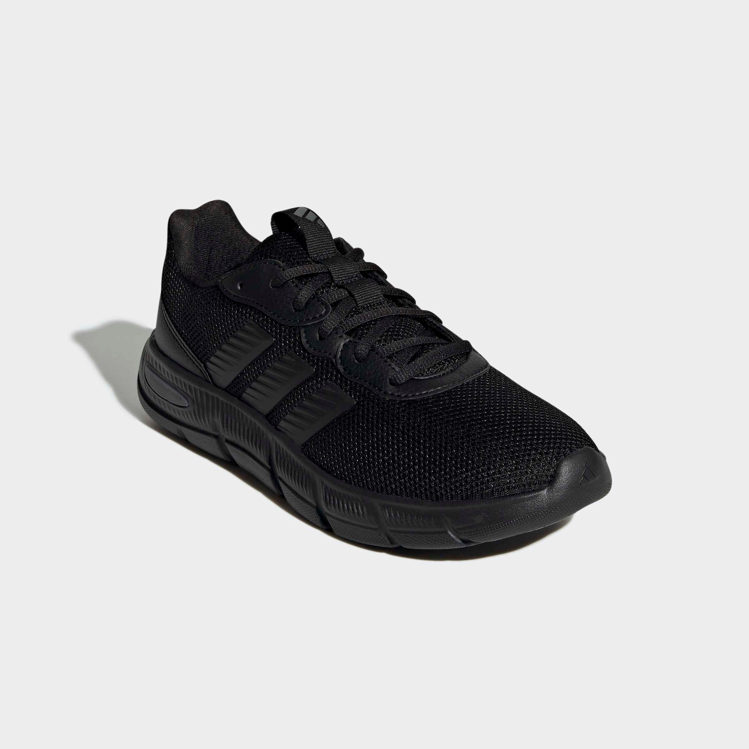 Walkingschuh ADIDAS SPORTSWEAR "CLOUDFOAM FLEX LACES", Gr. 42,5, core schwarz, core schwarz, grau six, Schuhe Walkingschuh