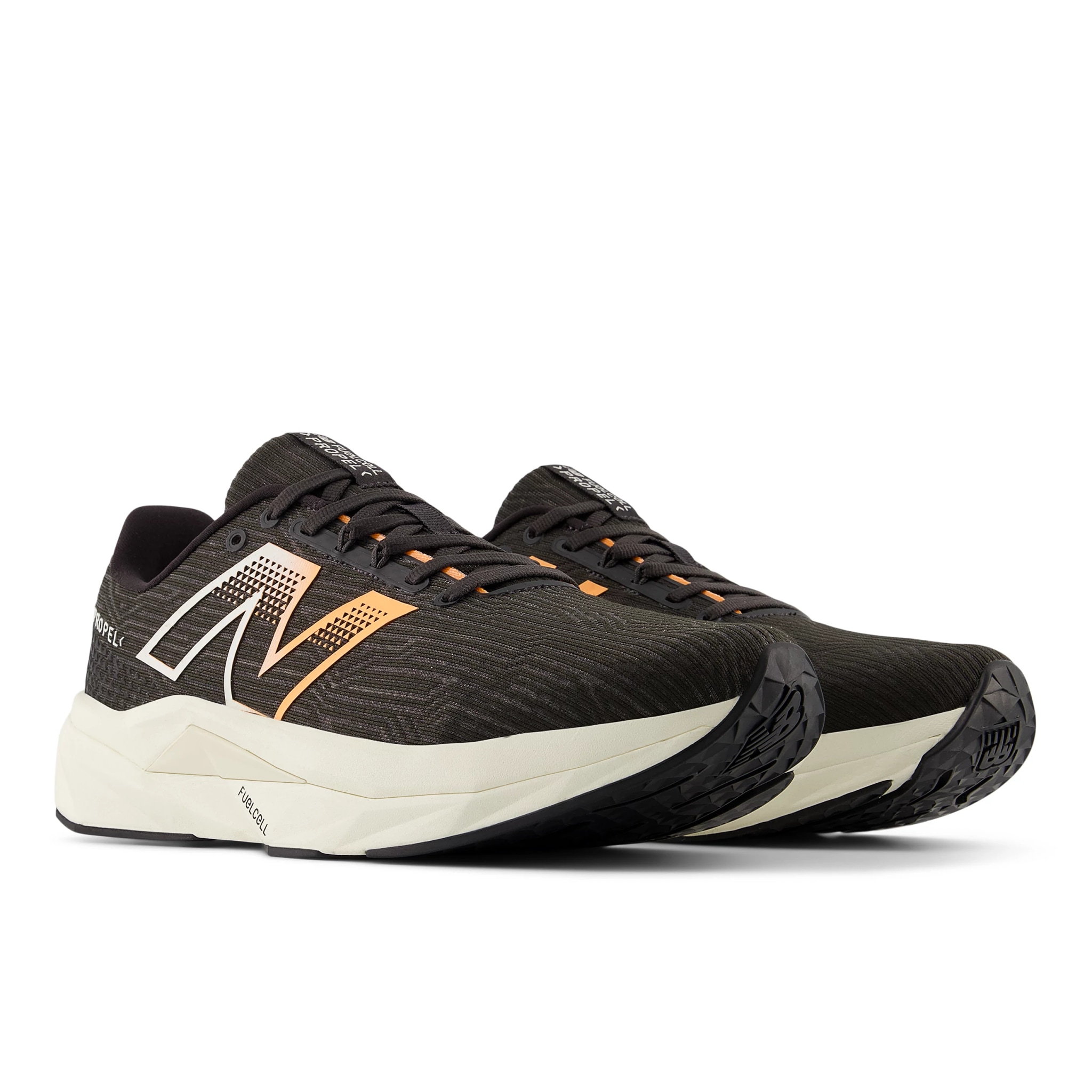 Laufschuh NEW BALANCE "FUELCELL PROPEL V5", Damen, Gr. 42,5, schwarz, Synthetik, Textil, Schuhe Laufschuh