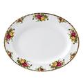 Royal Albert Old Country Roses IOLCOR00108 Dish White, Fine Bone China, Multi, Oval Platter 38cm