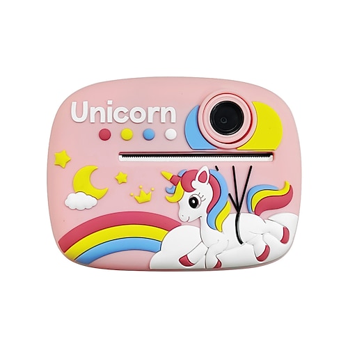 Geburtstags Valentinstag Geschenkset Kinderfoto Digitalkamera Drucker mit Spielen Mini Digitalkamera Kind Sofortdruck Kamera Mädchen Junge Weihnachten Image