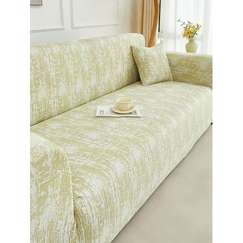 1 Stück modischer und luxuriöser Sofabezug aus elastischem Kunstleder, dekorativer Sofaschutz, rutschfest, staubdicht, kratzfest, geeignet für Schlaf- und Wohnzimmer zu jeder Jahreszeit Image