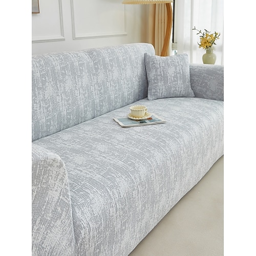 1 Stück modischer und luxuriöser Sofabezug aus elastischem Kunstleder, dekorativer Sofaschutz, rutschfest, staubdicht, kratzfest, geeignet für Schlaf- und Wohnzimmer zu jeder Jahreszeit Image