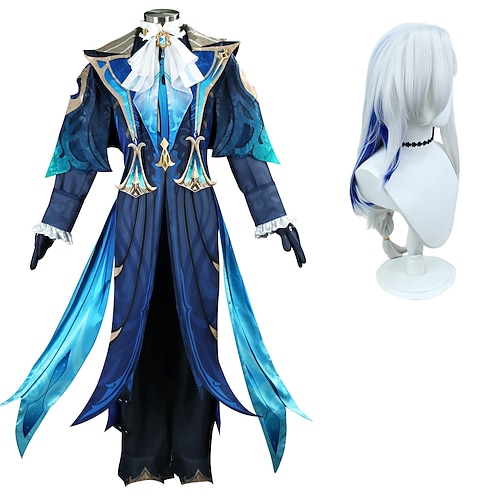 Elementar-Saga Neuvillette Anime Cosplay Kostüm Outfits Cosplay-Anzüge Videospielkostüme Halloween Karneval Party Comic-Konzert Kostüm Für Herren Erwachsene Image