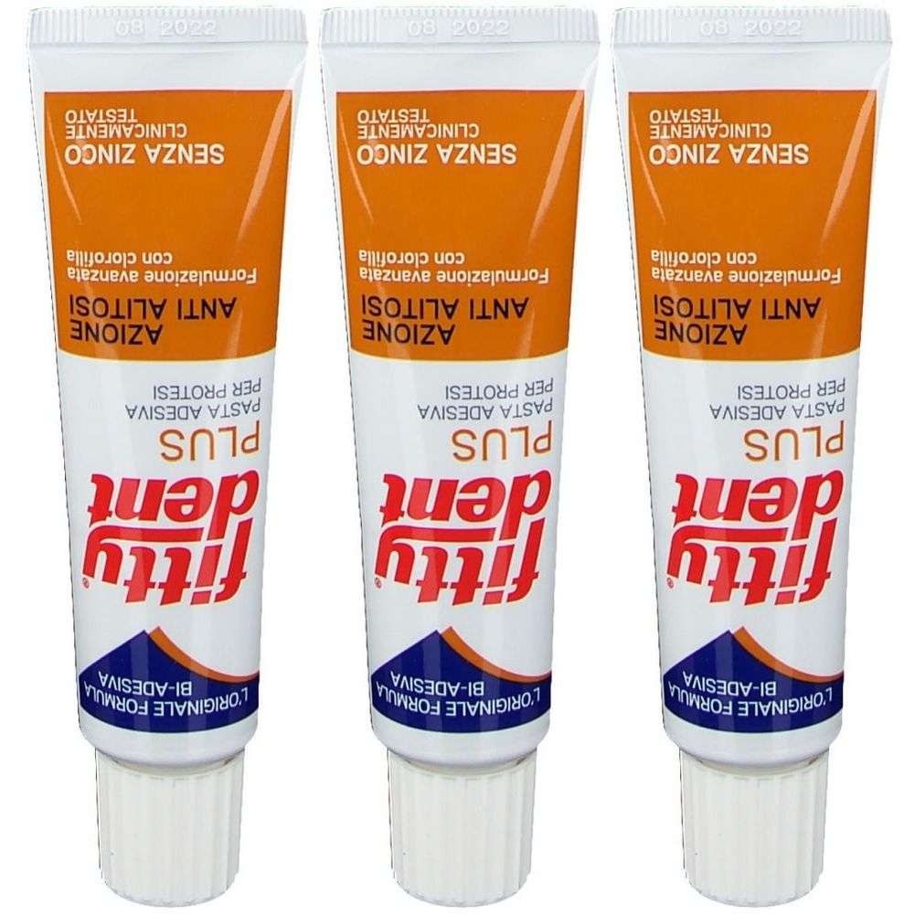 Fitty® Dent Plus Pasta Adesiva per Protesi 3x40 g Crema