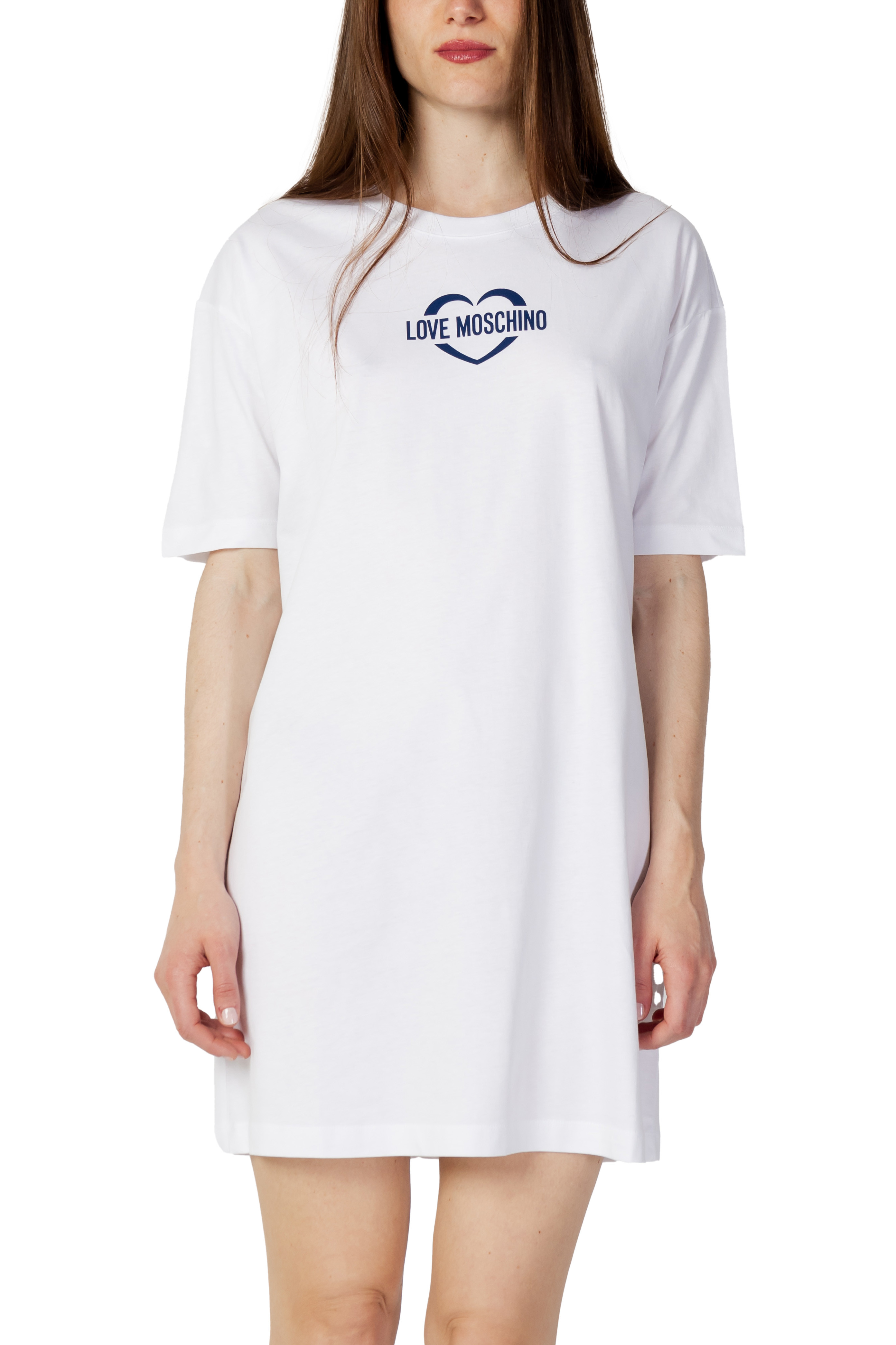 Oversized T-Shirt Kleid Herz-Logo EU 38 / UK 10