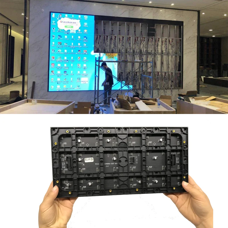 LED-Modul P2 LED-TV-Panel für den Innenbereich, RGB-LED-Punktmatrix-Panel, P2 128 x 64 Pixel, preisgünstiges LED-Panel