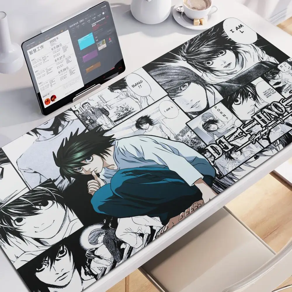 Death Note XL 700X300 Anime Mousepad HD Druck Computer Gamer Locking Lock Edge Mauspad XXL 900x400mm Tastatur PC Schreibtisch Pad