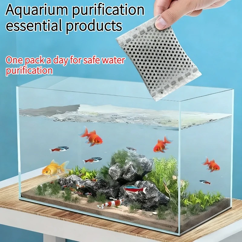 10 Stück/25 Stück Aktivkohlebeutel, Aquariumfilter Aktivkohle, Wasserreinigung Aktivkohle, Aquariumfiltermedien Image