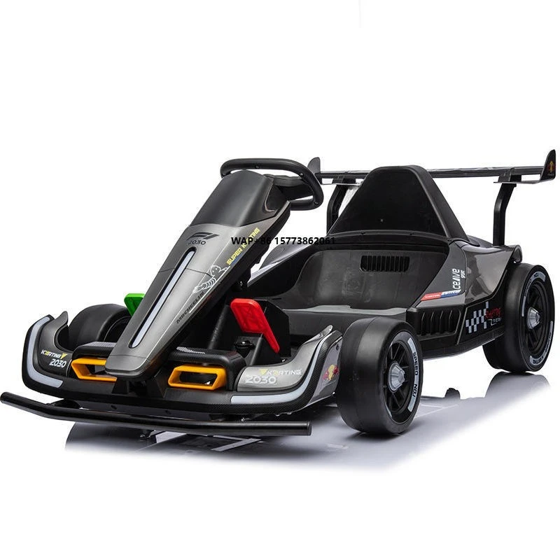 Go-Kart für Kinder, Spielzeug-Drift-Auto, wiederaufladbar, batteriebetrieben, für Erwachsene, kann Kinderspielzeug, elektrisches Rennwagen fahren Image