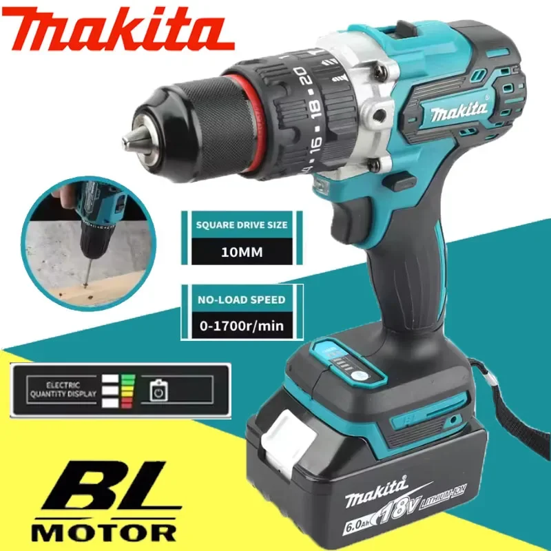 Makita DDF487 Bürstenloser Lithium-Elektroschrauber Elektromechanischer Bohrschrauber für Makita 18V-Akku Image