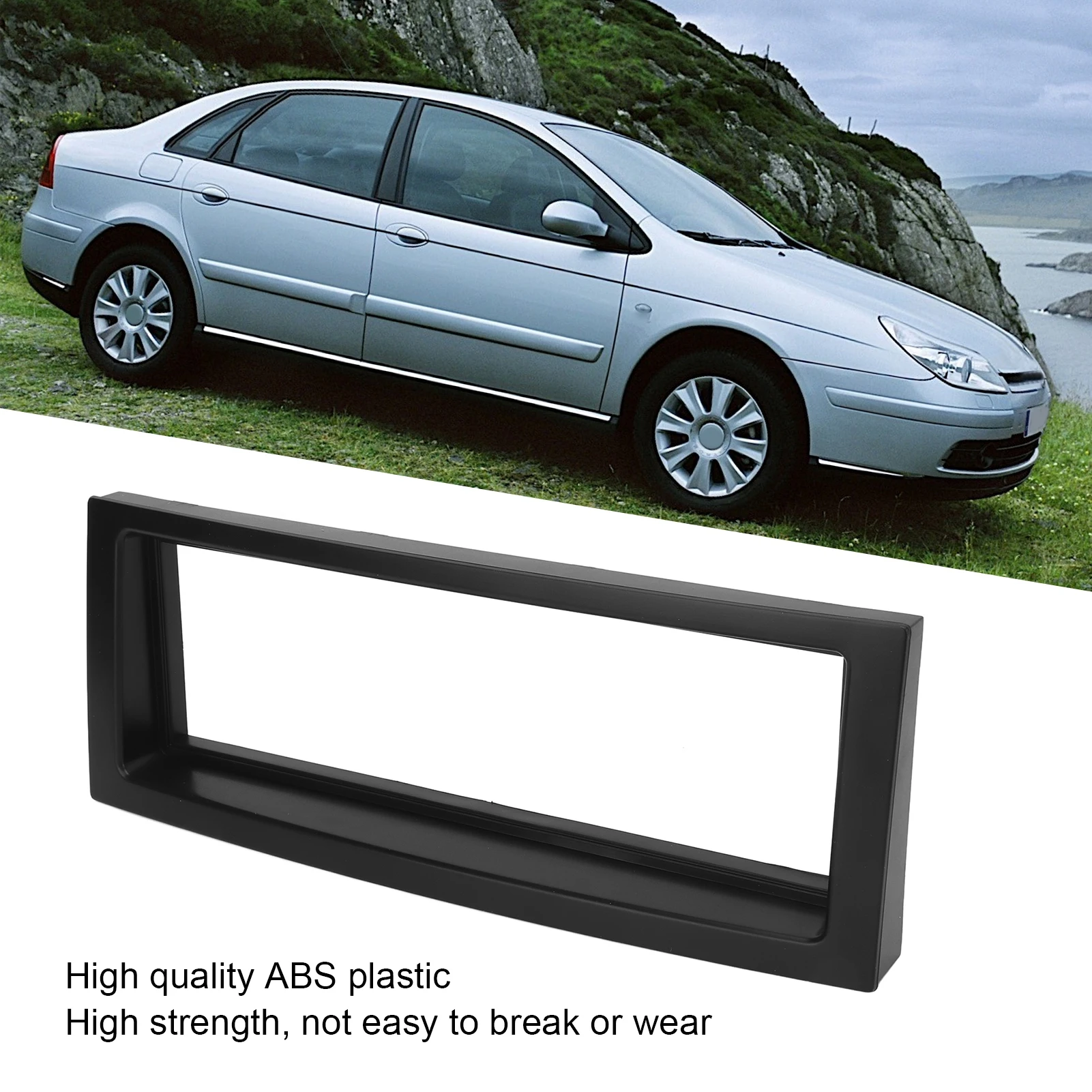 Dash Faszie Stereo Radio Platte Radio Stereo Montage Blende Doppel Din Player Rahmen schwarz Ersatz für Citroen C5 2004-2008