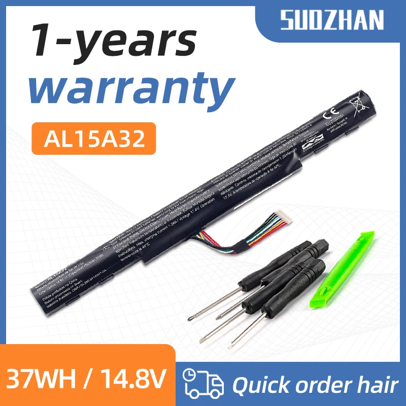 SUOZHAN AL15A32 Laptop-Akku für Acer Aspire E5-422G 472 E5-473 E5-473G E5-522 522G E5-532 E5-532T E5-573G E5-553G V3-574G Image
