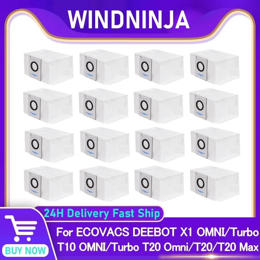 Staubsaugerbeutel für ECOVACS DEEBOT X1 OMNI/Turbo T10 OMNI/Turbo T20 Omni/T20/T20 Max/T20 Pro Einweg-Ersatzstaubbeutel Teile Image
