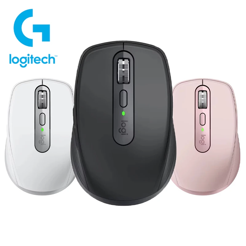 Logitech Master Series MX Anywhere3S Kabellose Büromaus, Bluetooth-Aufladung, leise Maus, Dual-Modus, M220 M221 Image