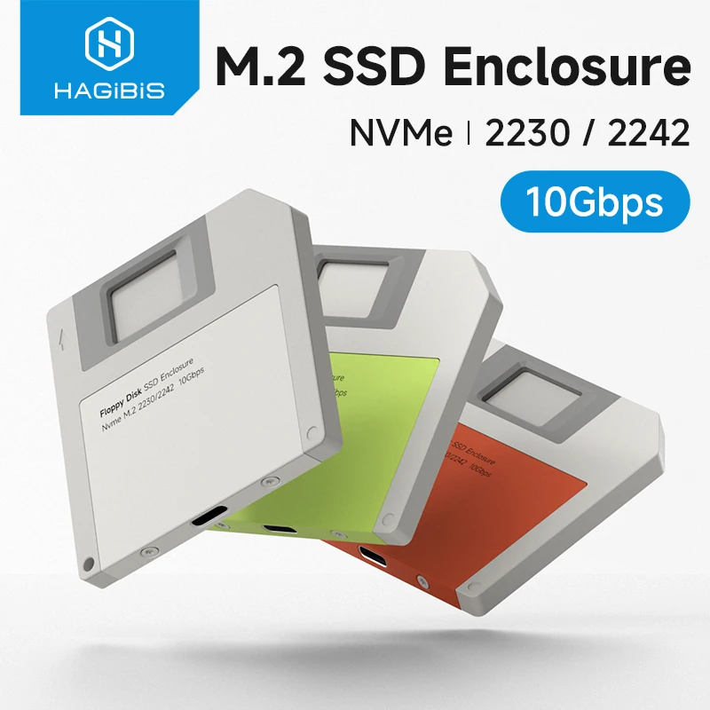 Hagibis 2230 M.2 NVMe SSD-Gehäuse USB 3.2 Gen 2 auf PCI-E M.2 SSD-Gehäuse 2242 Externe SSD-Diskette für iPhone 17 Pro-Laptops Image