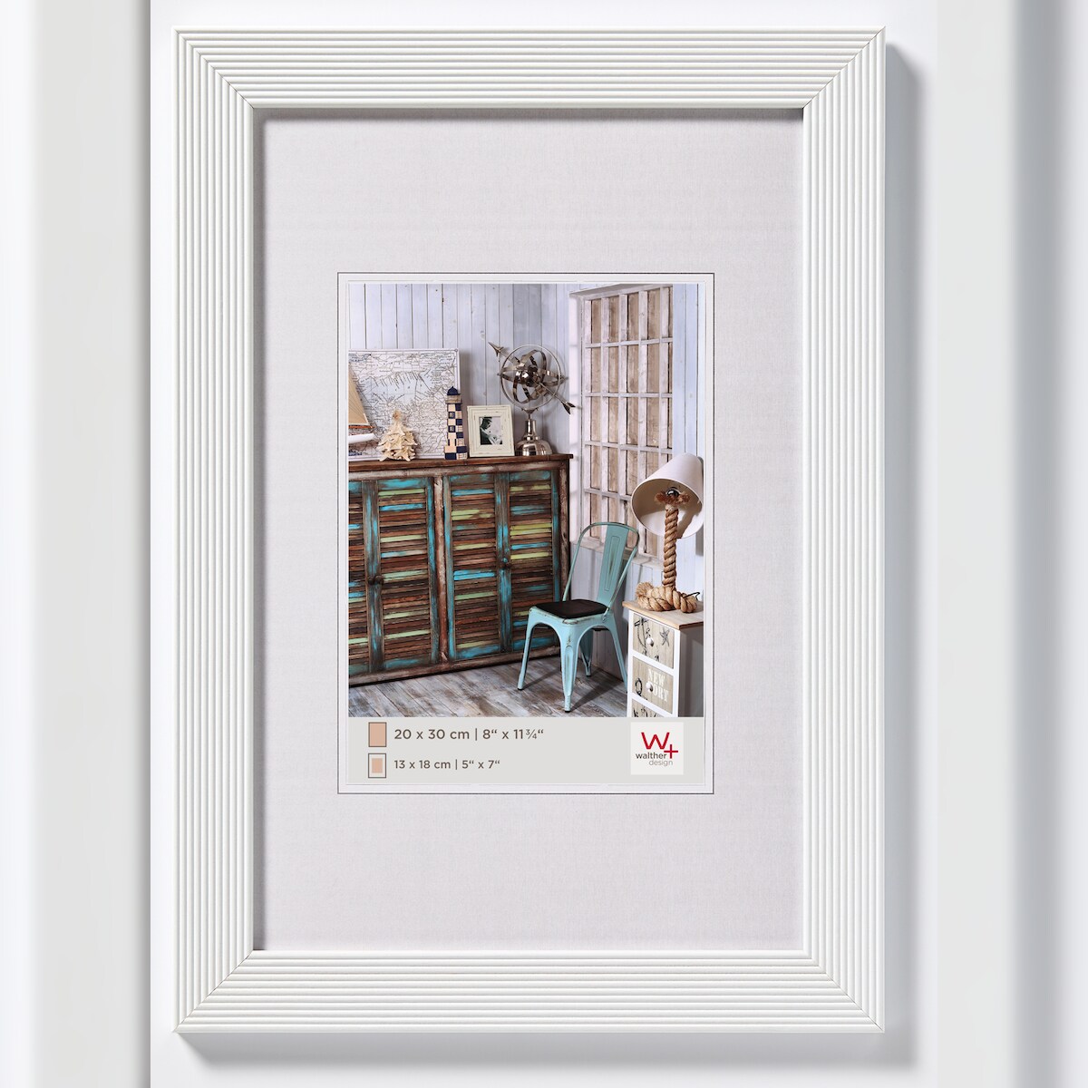 Grado Holz Bilderrahmen 15x20 cm WEISS Image