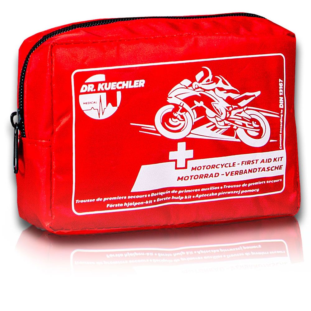 Dr. Kuechler Medical® Kit di pronto soccorso per moto DIN 13167 Mini k