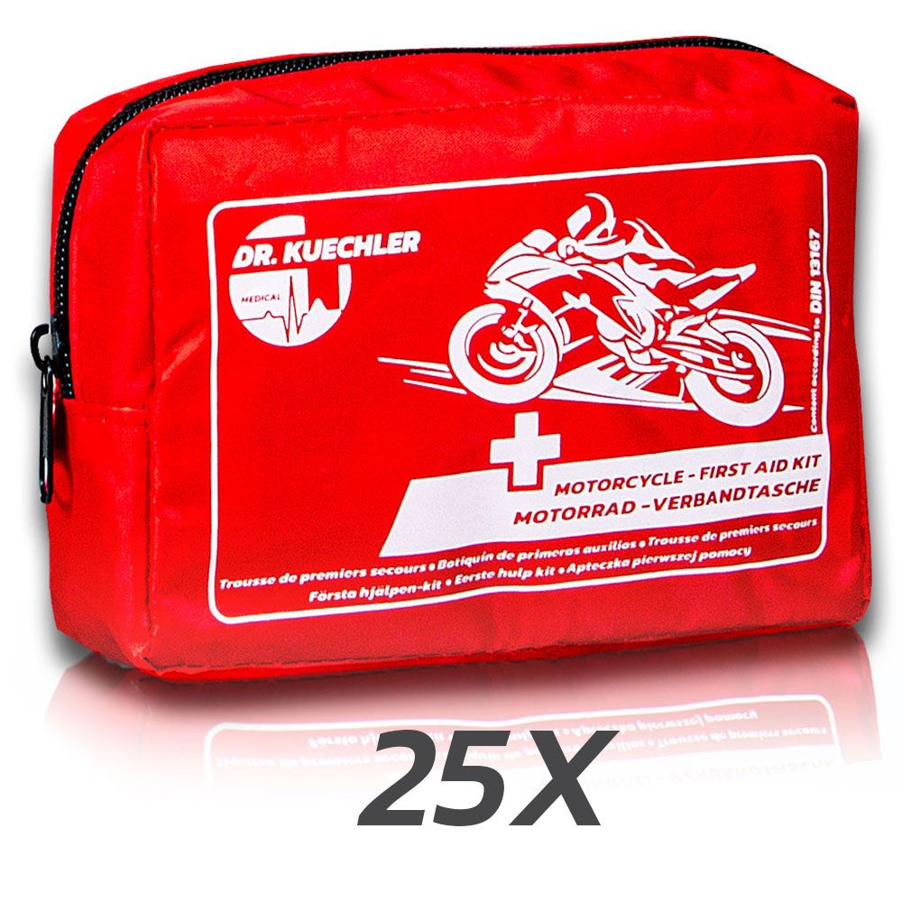 Dr. Kuechler Medical® Kit di pronto soccorso per moto DIN 13167 Mini k