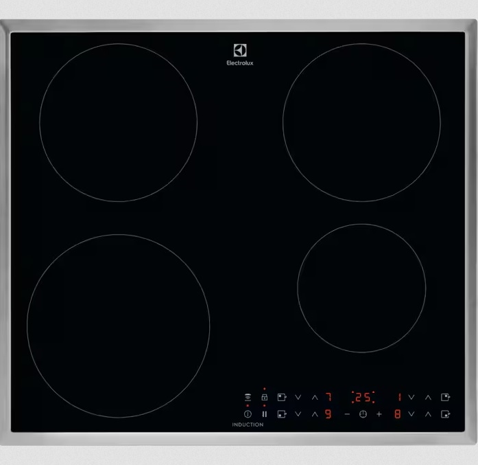 AEG Autarkes Kochfeld / Induktion / Hob²Hood / 60 cm / Edelstahlrahmen / Aufliegend LIT60433M Image