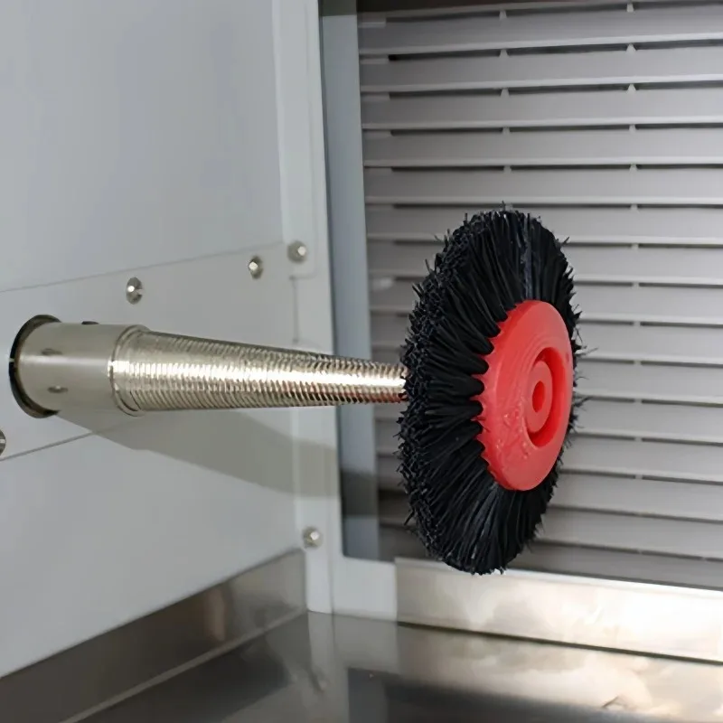 Bunte Langzeichenborstenbürste mit 4C-Kunststoffkern – 65/78 mm Durchmesser, Polier- und Schleifbürste aus Gold, Silber, Kupfer Image