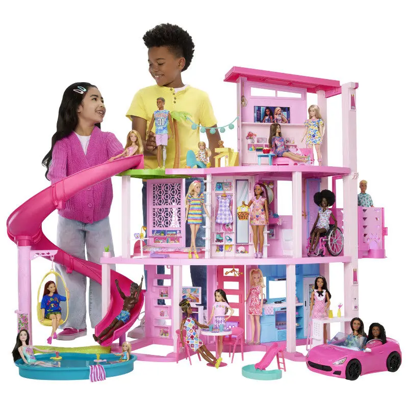 Barbie-Puppe Dream Mansion Grand Villa Houseplay Geschenk Mädchenspielzeug Geburtstagsgeschenkset Barbie-Möbel Neues DIY-Miniatur-Puppenhaus Image