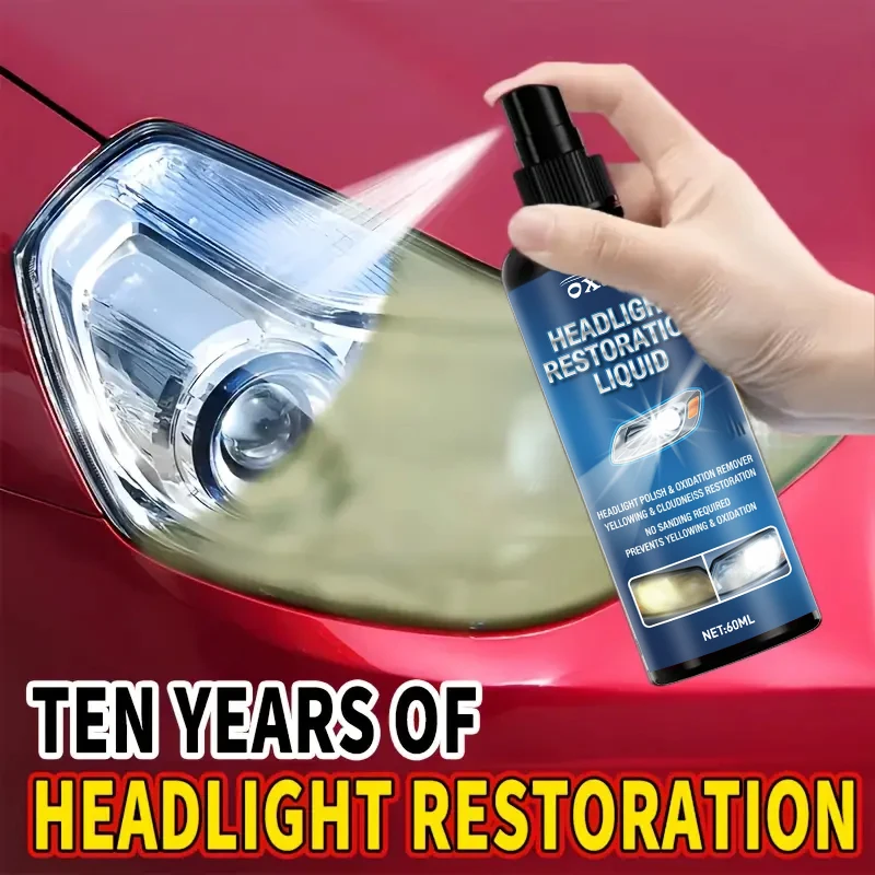 Polierset zur Wiederherstellung der Autoscheinwerfer – Reparaturpaste für Kratzerentferner und Oxidationsreiniger für die Scheinwerfermontage Image