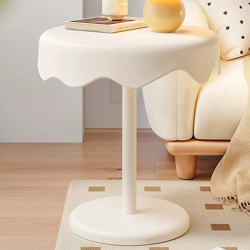 Table basse de style crème, support de rangement de style crème glacée, table d