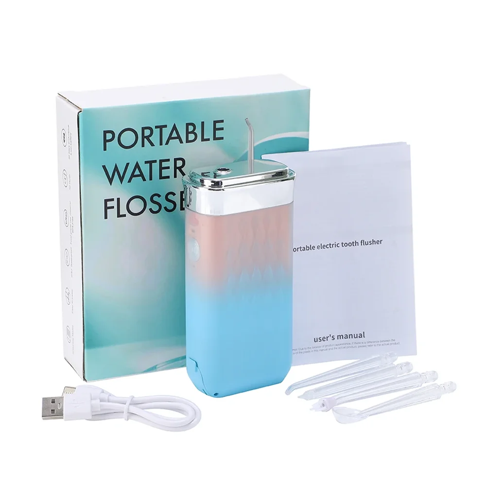 Portatile Intelligente Elettrico Irrigatore Orale Acqua Flosser 3 Modalità Ricaricabile Dentale Getto D'acqua Irrigatore 4 Getti Dentale Denti Cleaner