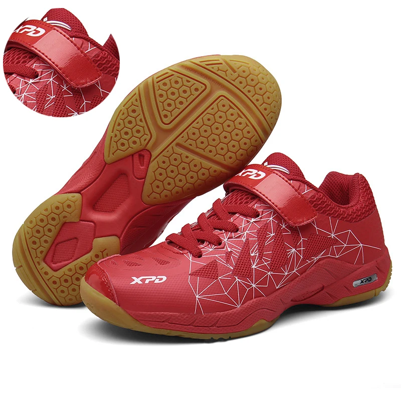 Kinder Anti-Rutsch Professionelle Badminton Schuhe Magic Tape Training Wettbewerb Schuh Tragen Beständig Atmungsaktive Tennis Schuh