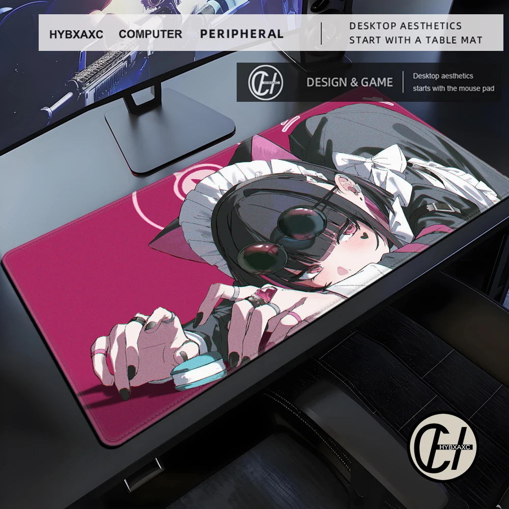 Blue Archive Kyouyama Kazusa Anime Gir Niedliches Mauspad Mauspad Gamer Schreibtisch Gaming Laptop PC Gamer Zubehör Mäuse Tastaturen Image