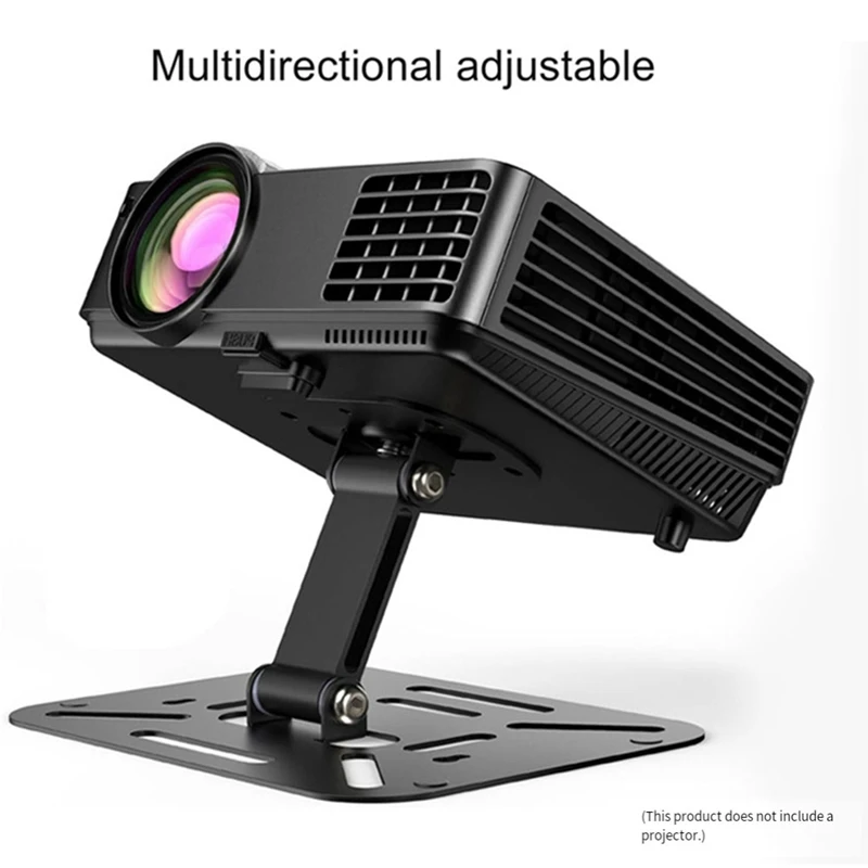 Tragbarer, zusammenklappbarer Projektorständer, Desktop-/Wandmontage-/Deckenmontage, 3-in-1-Multifunktionsständer Image