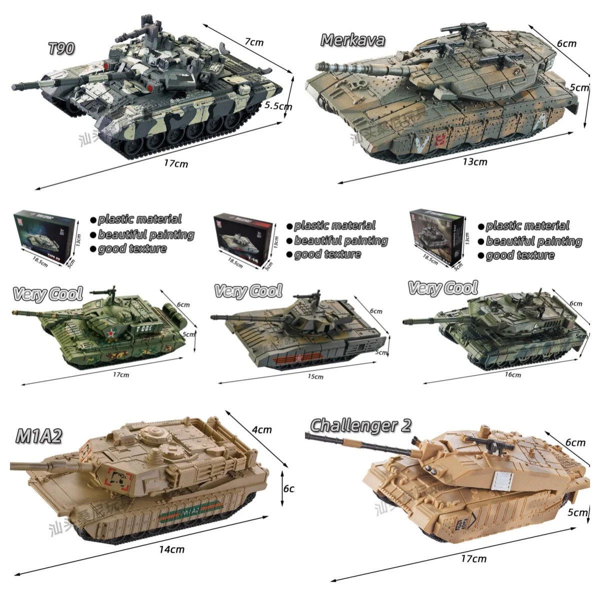 Tank Modell KIT Bausteine Militär Serie Kampfpanzer M1A2 T90 Leopard Challenger Modell Spielzeug Für Jungen Weihnachten Geschenk Image