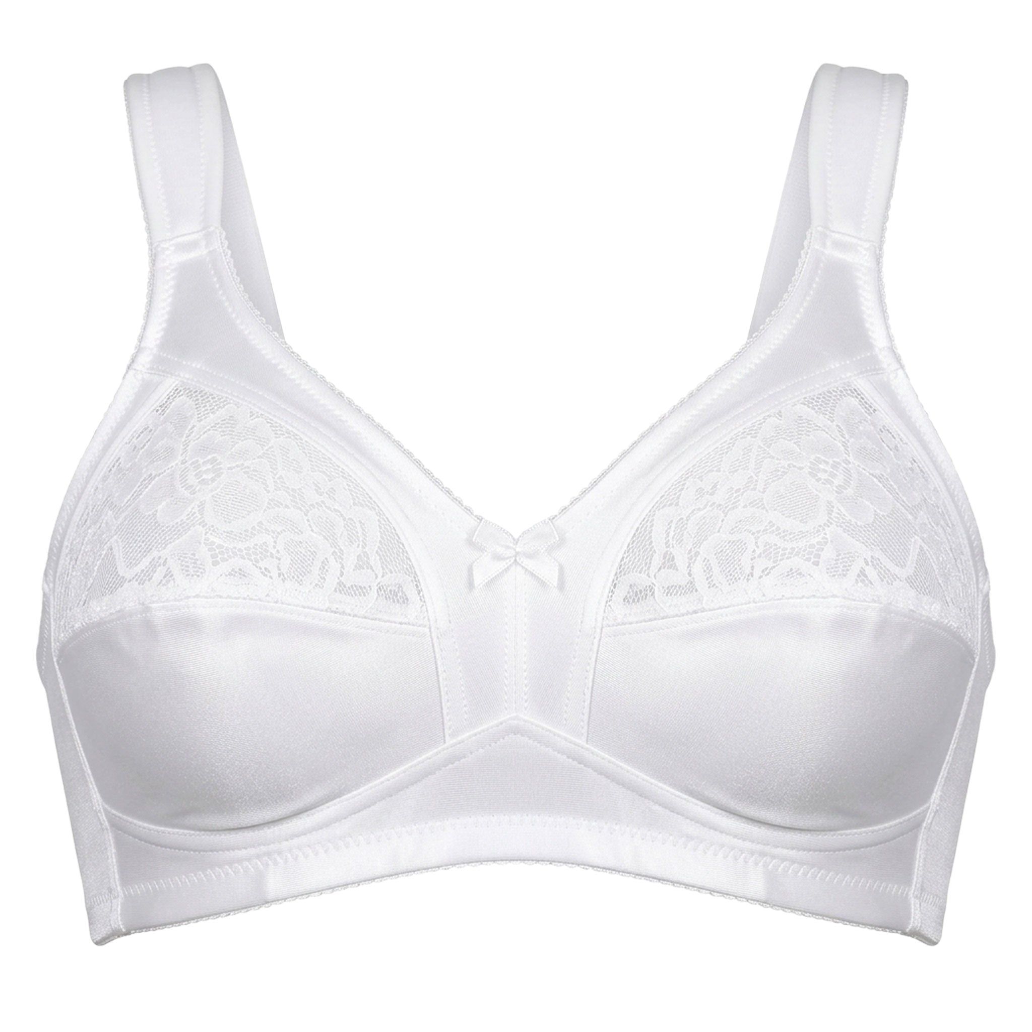 MYSANITY® Reggiseno in Raso e Pizzo Coppa B Senza Ferretto 1 St