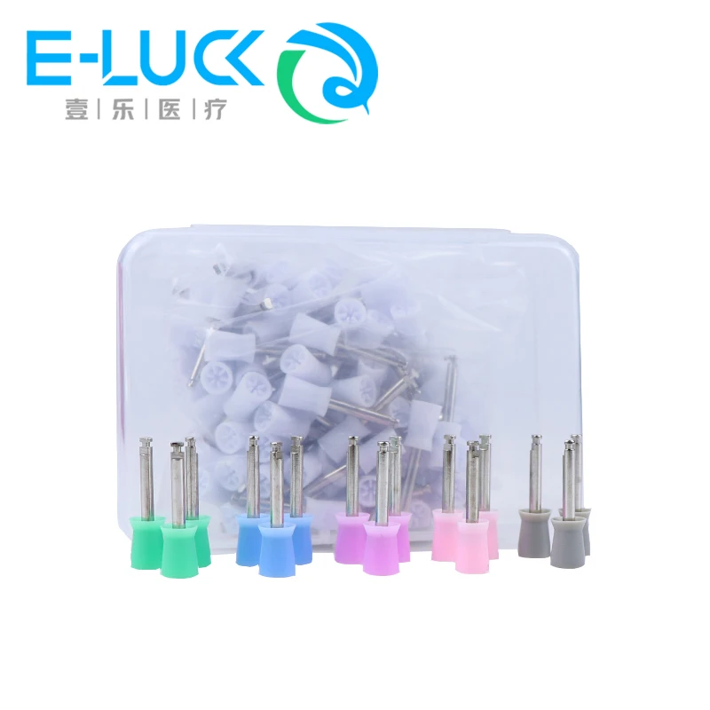 100 stücke zahn polieren prophy cup dentista polier becher odontología bunte zahn ärztliche werkzeuge Image