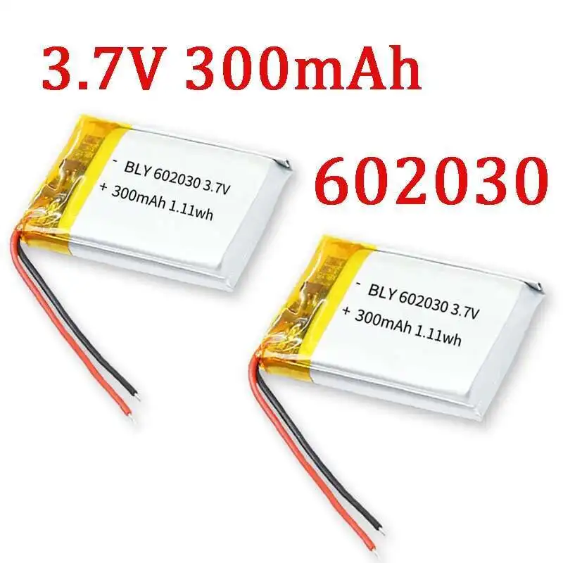 602030 3,7 V 300 mAh Polymer-Lithium-Akku für GPS-Navigator MP5 Bluetooth-Headset PS4 3,7 V 602030 Batterien Image