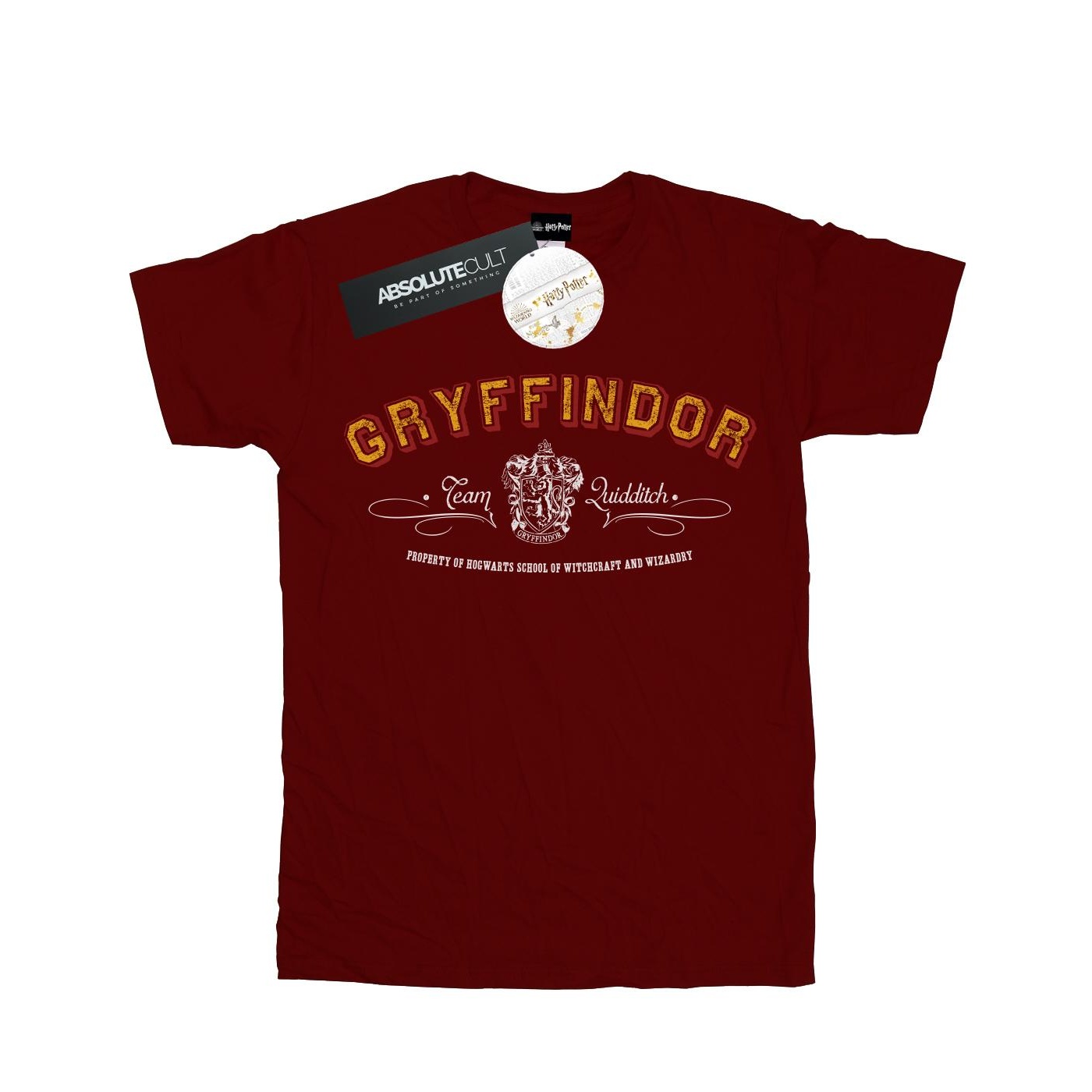 Harry Potter - "Gryffindor Quidditch" T-Shirt für Jungen (Burgunderrot) Image