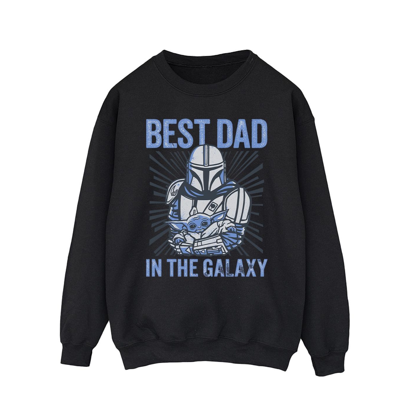 Star Wars - "Mandalorian Best Dad Galaxy" Sweatshirt für Herren (Schwarz)