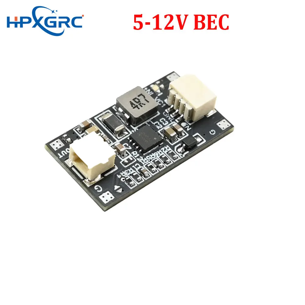 HPXGRC 5-12V BEC Step-Down-Modul 5V/12V Ausgang / 8,4V-28V Eingang unterstützt Schweiß- oder Verkabelungsklemmenanschluss für RC FPV-Drohnen Image