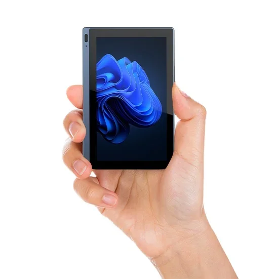 Günstiger kleiner Windows 11 Pro 5,5 Zoll voller Lüfterloser Touchscreen Higole J4125 Mini-PC Image