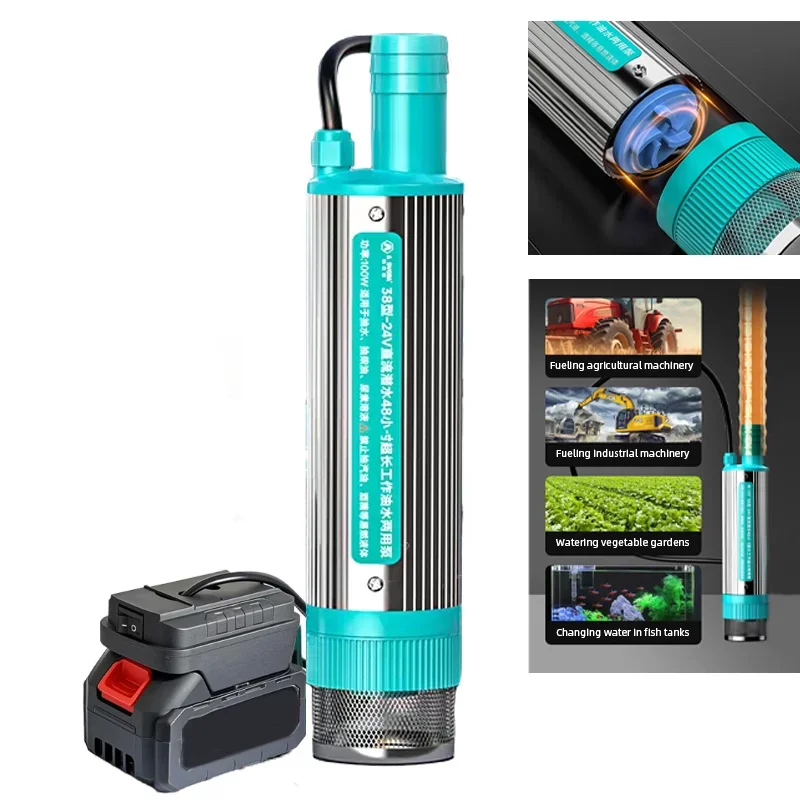 Tragbare wiederaufladbare Öltransferpumpe, Lithium-Batterie, elektrische Dieselpumpe, Wasserpumpe, Dual-Use-Transferwerkzeug mit hohem Durchfluss und Saugleistung Image