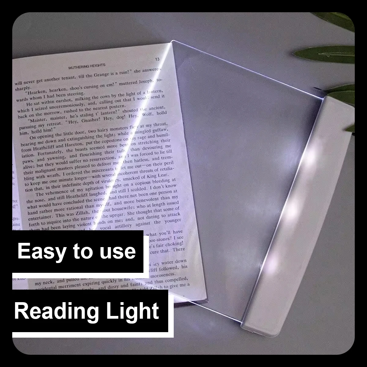 Flache Nachtsicht Leselampe Batterie Leselampe Tragbare Led Licht Buch Nacht Led Panel Batterie Betrieben Led Lesen Scheibe