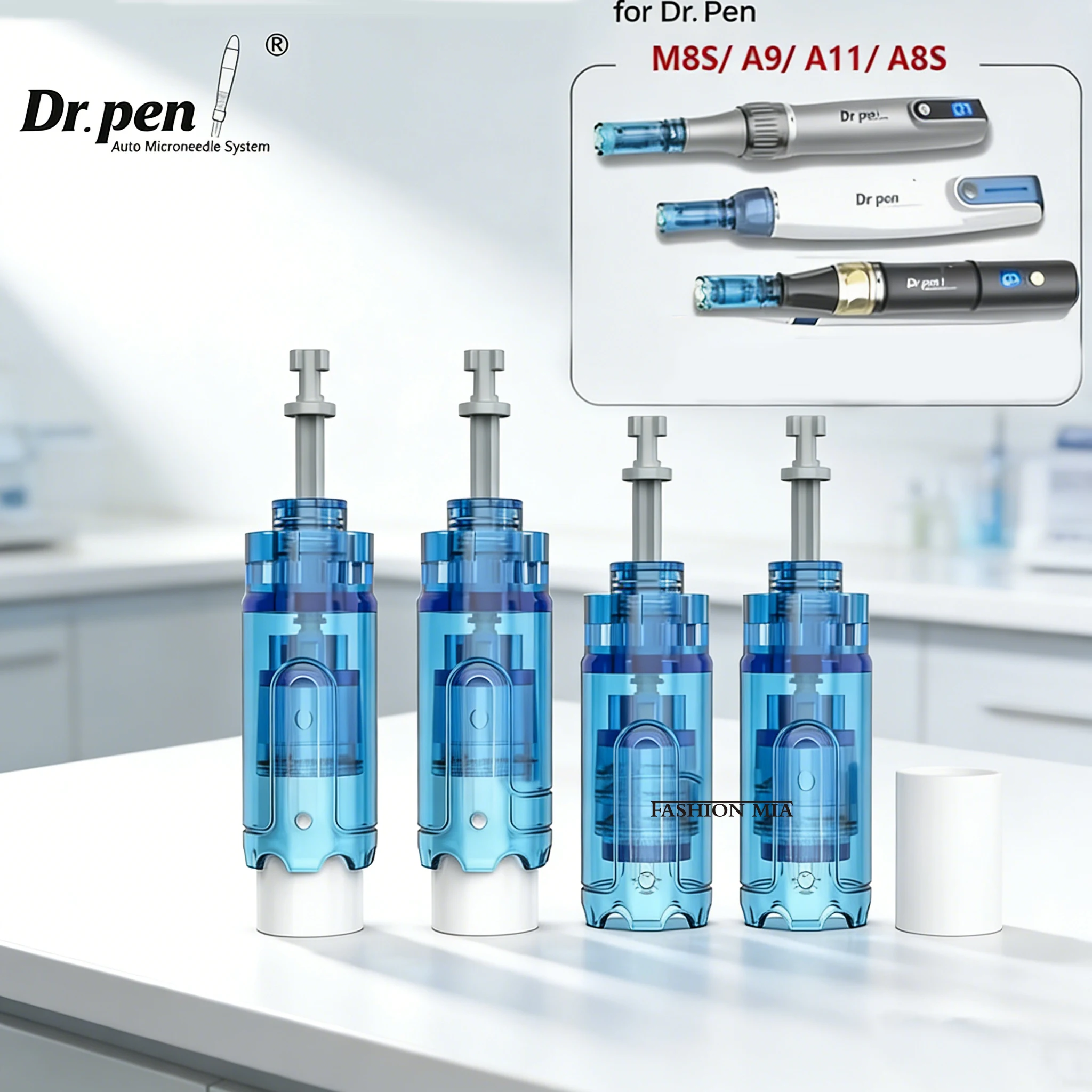 5/20 stücke Bajonett Patrone Nadel Für Dr Pen M8S/A8S/A9 Mikronadel 12/18/24/36/42 Pin/Runde Nano/3D Ersatz Spitze Kopf Image