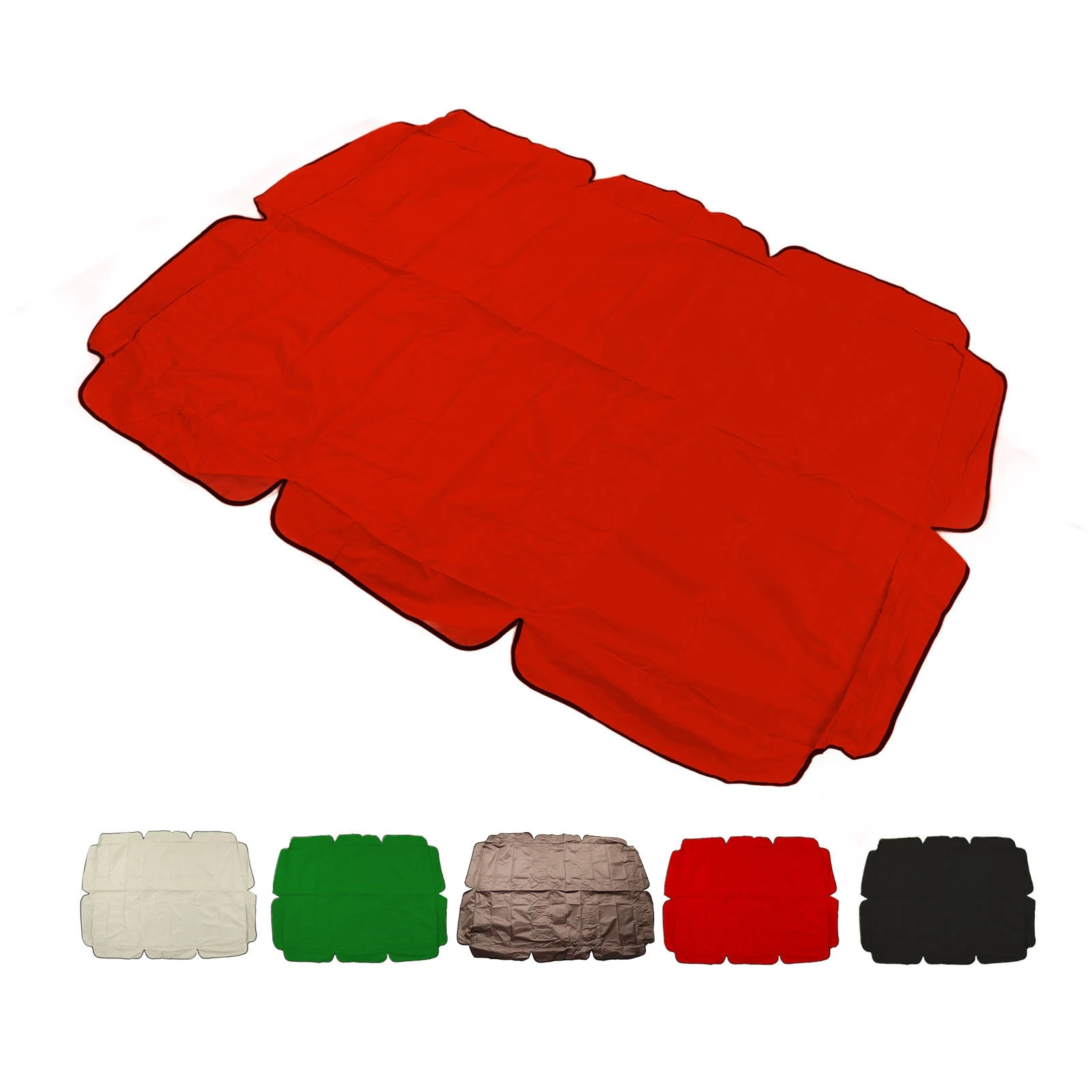 Ersatz für Schaukelüberdachung für den Außenbereich, 64,6 x 44,9 x 5,9 Zoll, 420D, silberbeschichtetes Oxford-Gewebe, wasserdichter Schaukelstuhlüberdachung für Garten, Terrasse Image