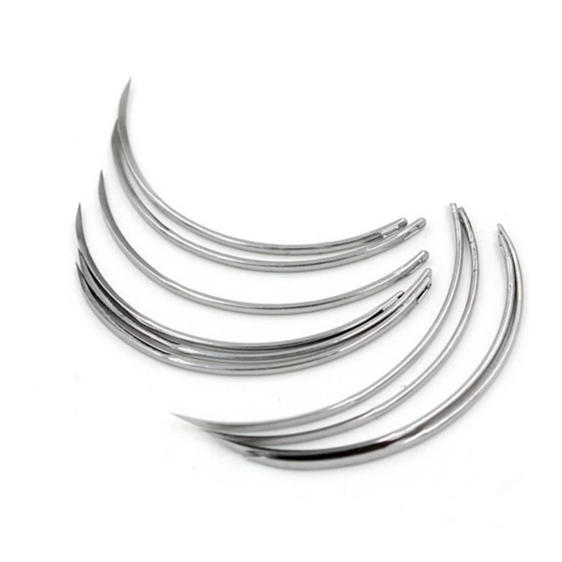 10 Stück Veterinär-Nahtnadel, chirurgische Nadel, Schwein, Rinder, Schafe, Geflügel, Biest, medizinisches Werkzeug, Veterinärausrüstung, Viehwerkzeuge Image