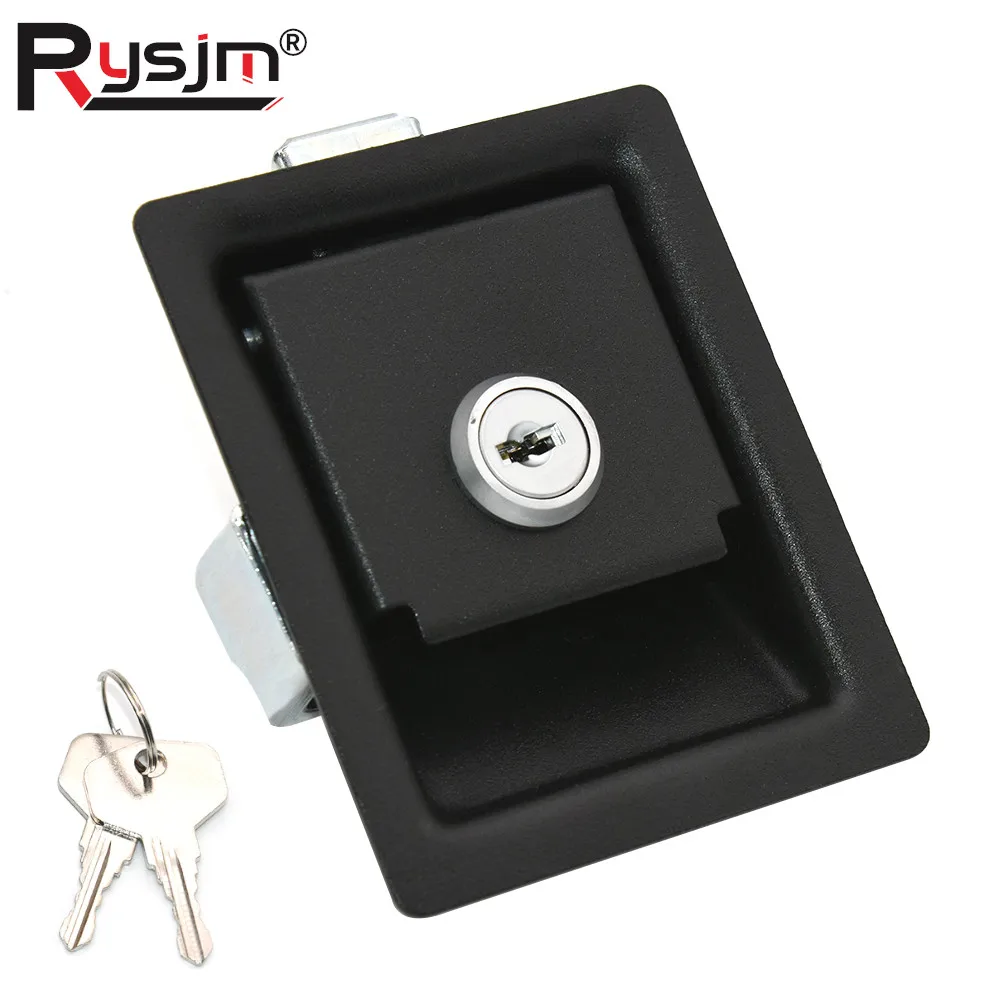 Universal RV Paddle Entry Türschloss Griff Tür Riegel Schrank Verteiler Box Rv Flache Schloss Für Lagerräume RV Zubehör Image